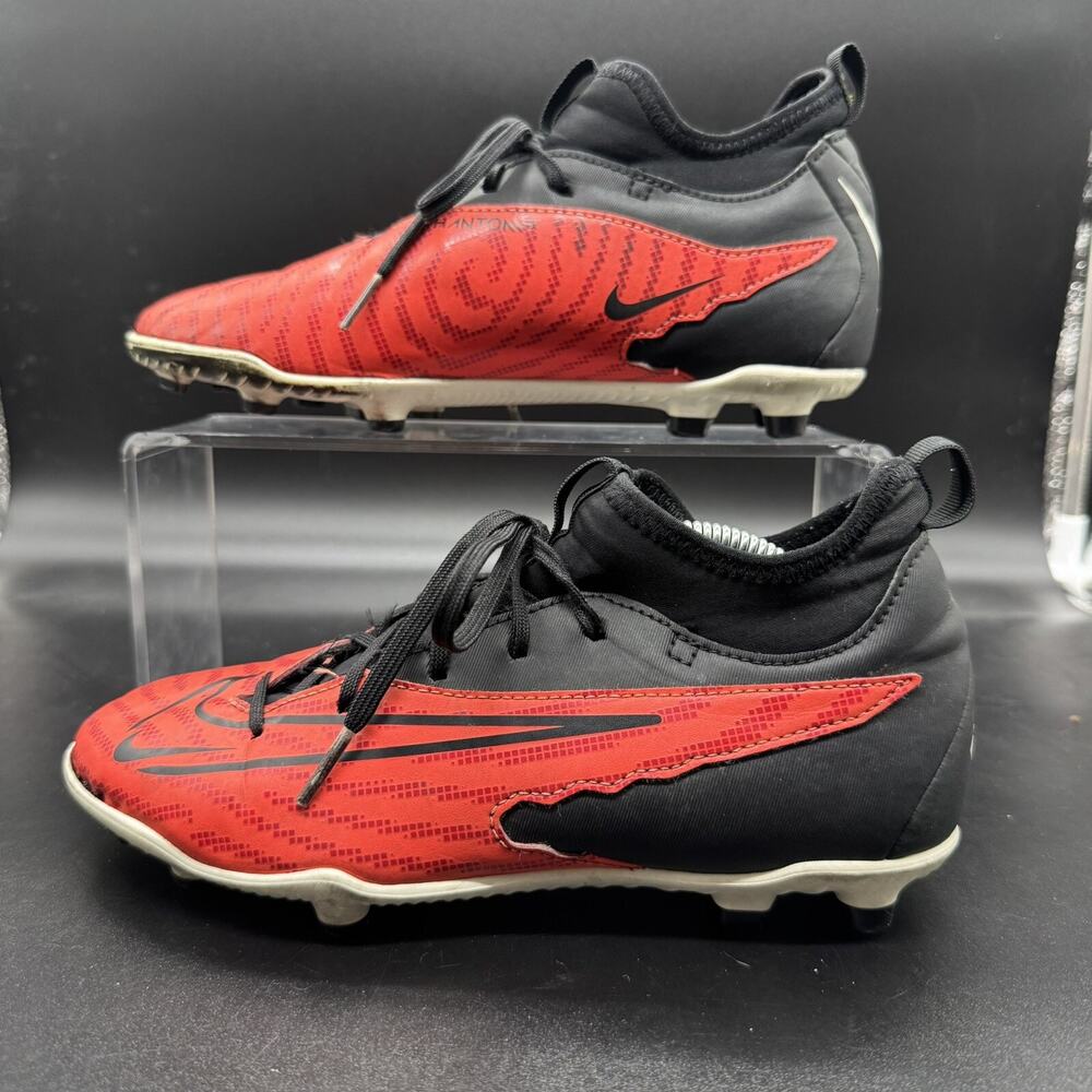 Nike Phantom GX FG Bright Crimson Black Size 5Y Womens 6.5